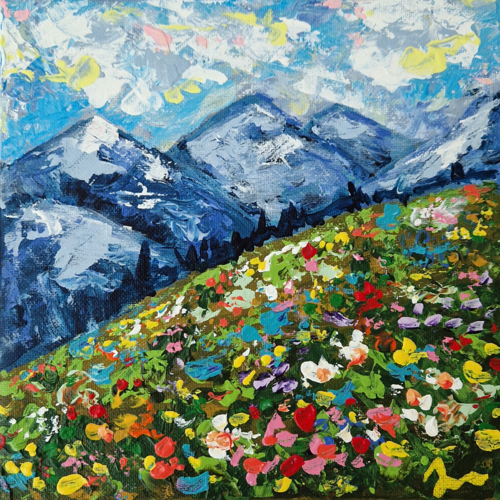 Bloomrise by Klaudia Sonas, Painting for Sale on Select