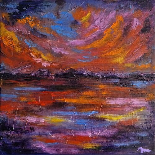 Where Intensity Finds Its Truth by Klaudia Sonas, Painting for Sale on Select