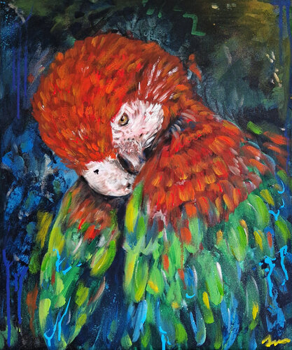 Crowned in Color by Klaudia Sonas, Painting for Sale on Select