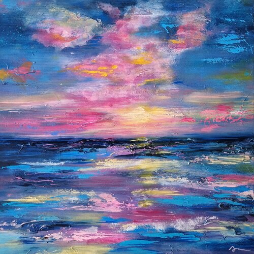 Tranquility in Disguise by Klaudia Sonas, Painting for Sale on Select