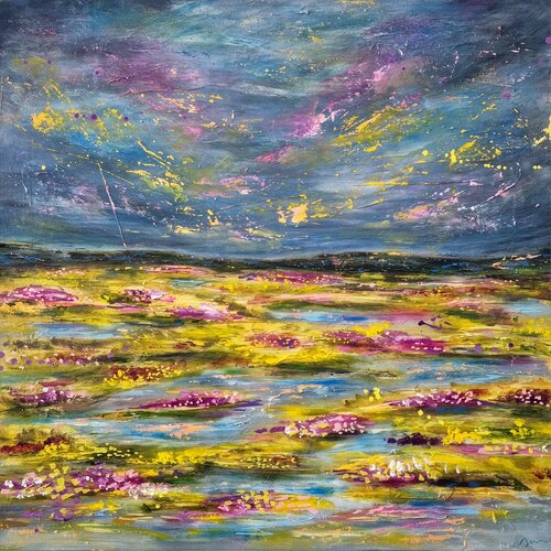 A Field that Chose Joy by Klaudia Sonas, Painting for Sale on Select