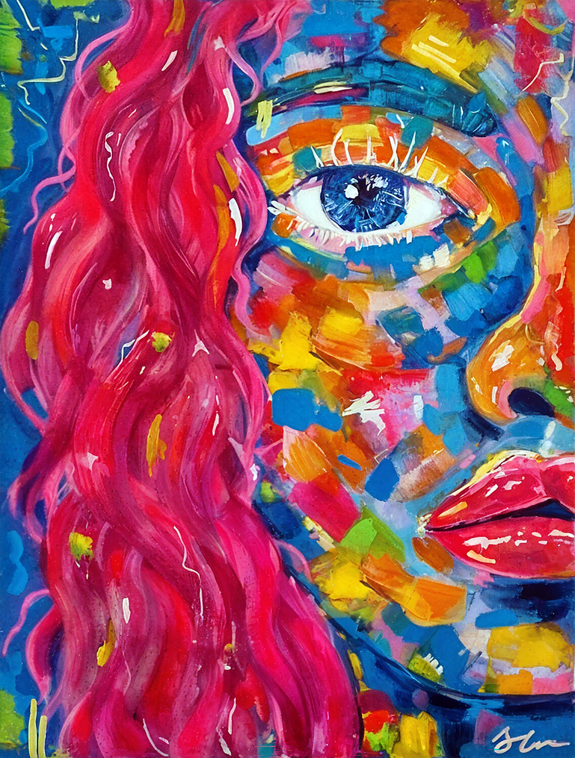 Electric Affair Klaudia Sonas Original painting for sale