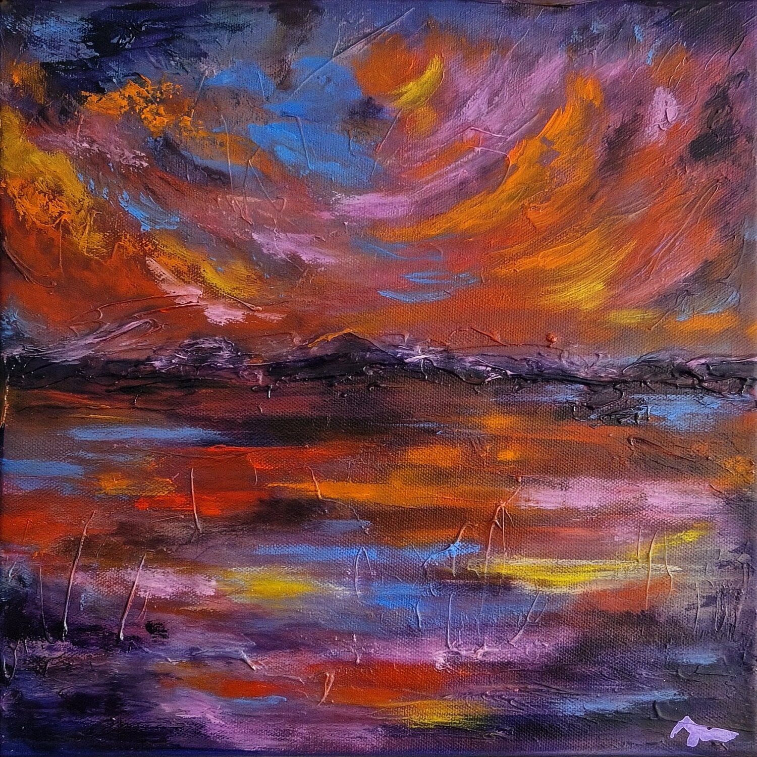Where Intensity Finds Its Truth Klaudia Sonas Original painting for sale
