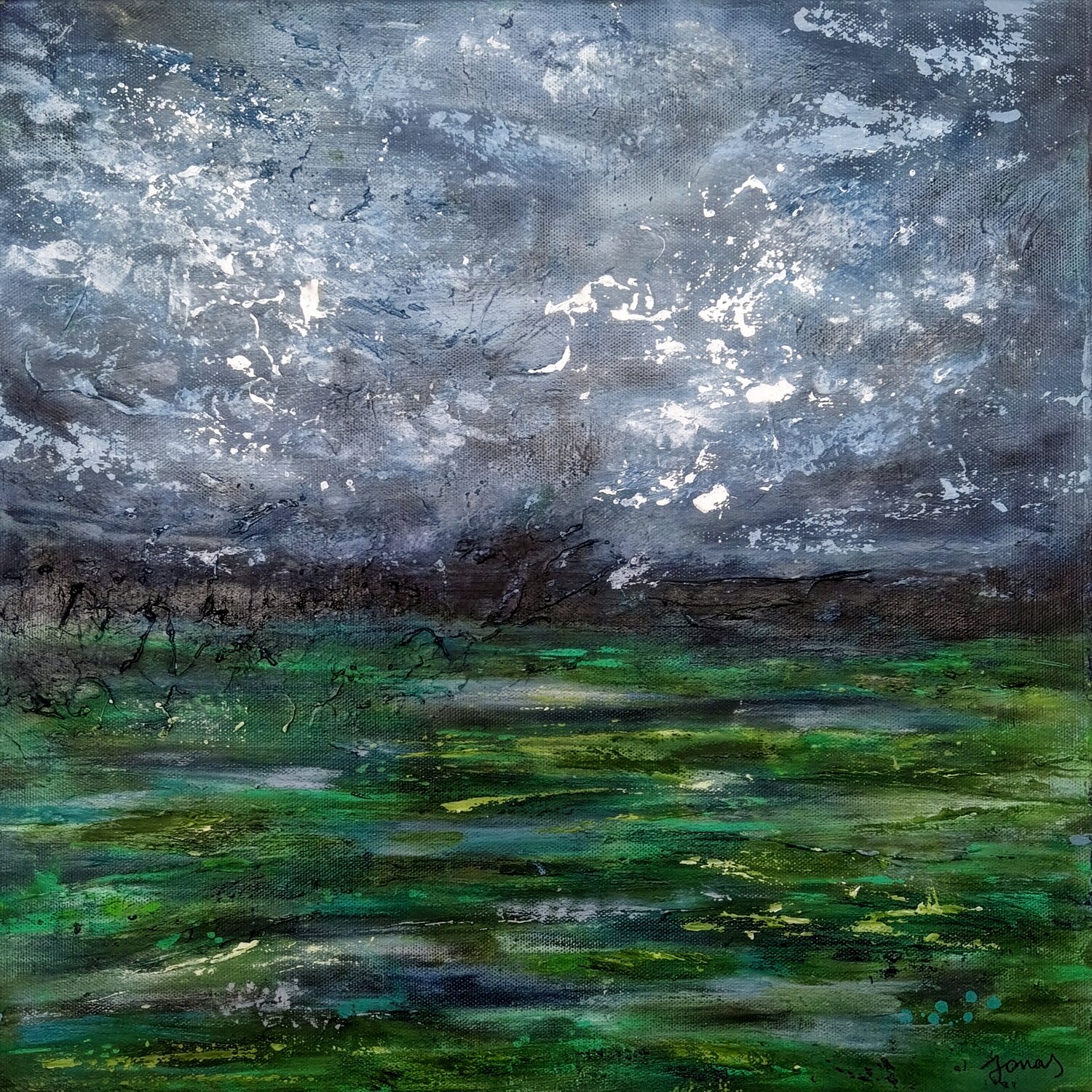 Under the Restless Sky Klaudia Sonas Original painting for sale
