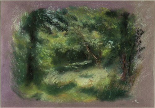 Camino de Santiago in Gers, France by Ana Mouga, Painting for Sale on Select