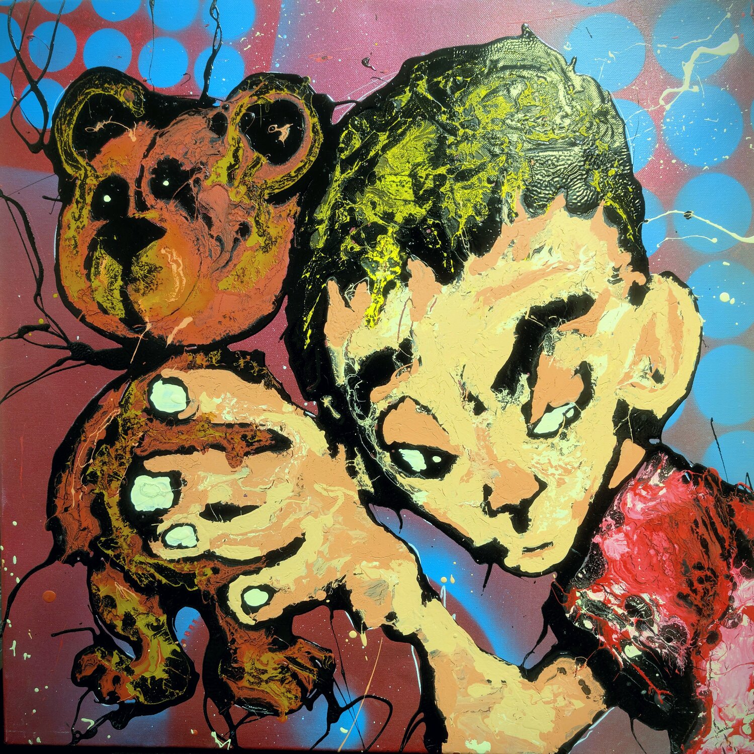 Nel buio tu cammini con me' Michele Fontana Original painting for sale
