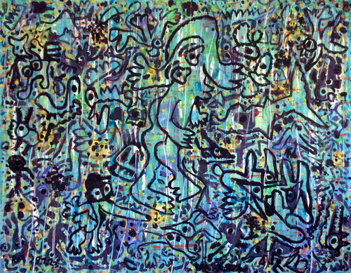 Un après-midi dans l'herbe by Ralf Altrieth, Painting for Sale on Select