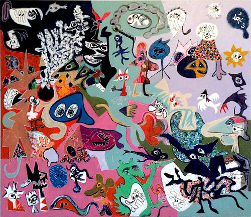 Incompréhension totale confirmée II by Ralf Altrieth, Painting for Sale on Select