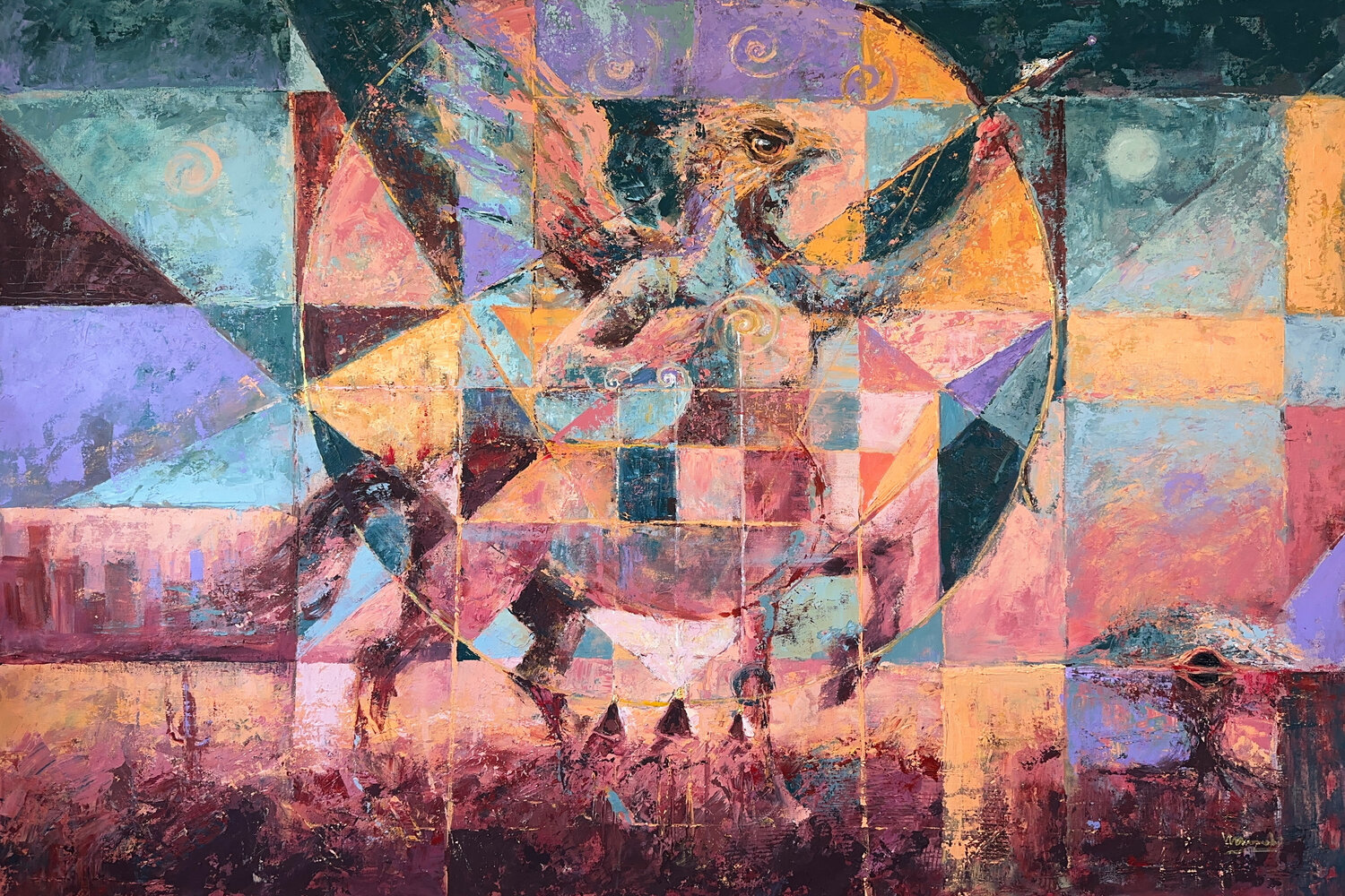 After Dark Fabio Marinho Original painting for sale
