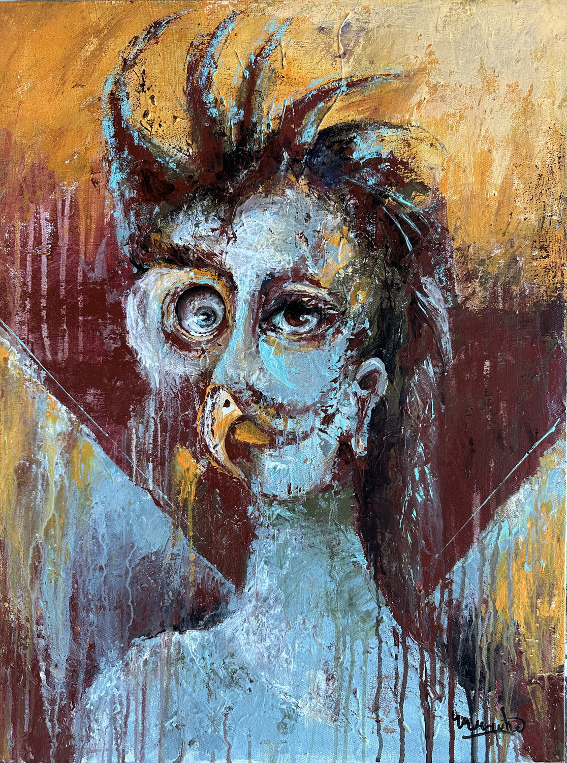 After The End, They Came Fabio Marinho Original painting for sale