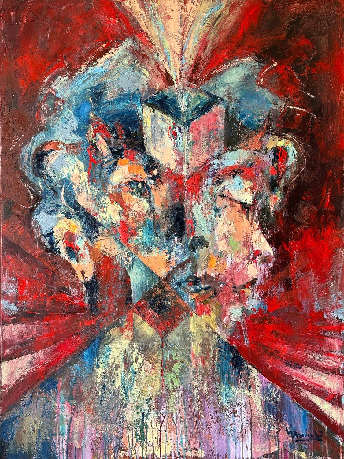 The Fourth Face Fabio Marinho Original painting for sale