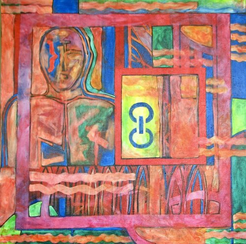 Garden Gate by Jeri Griffith, Painting for Sale on Select