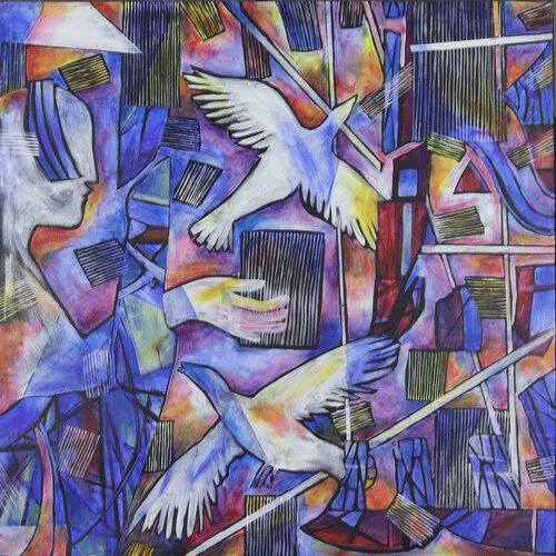 Cathedral by Jeri Griffith, Painting for Sale on Select