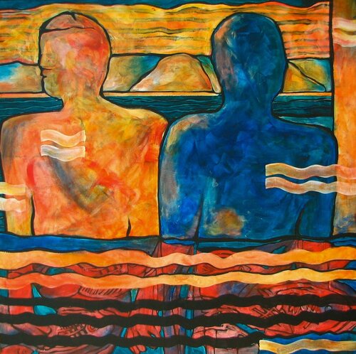 The Bathers by Jeri Griffith, Painting for Sale on Select