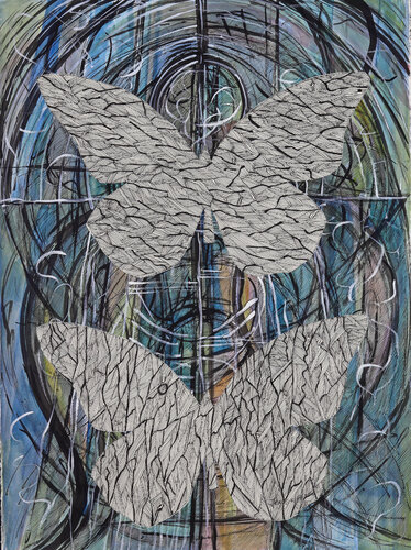 Winged Beings by Jeri Griffith, Painting for Sale on Select
