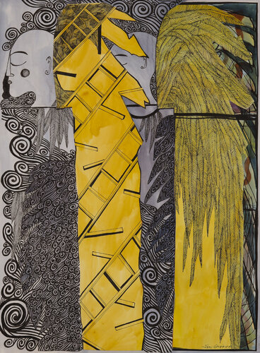 Spirit Guides: Ritual Procession by Jeri Griffith, Painting for Sale on Select
