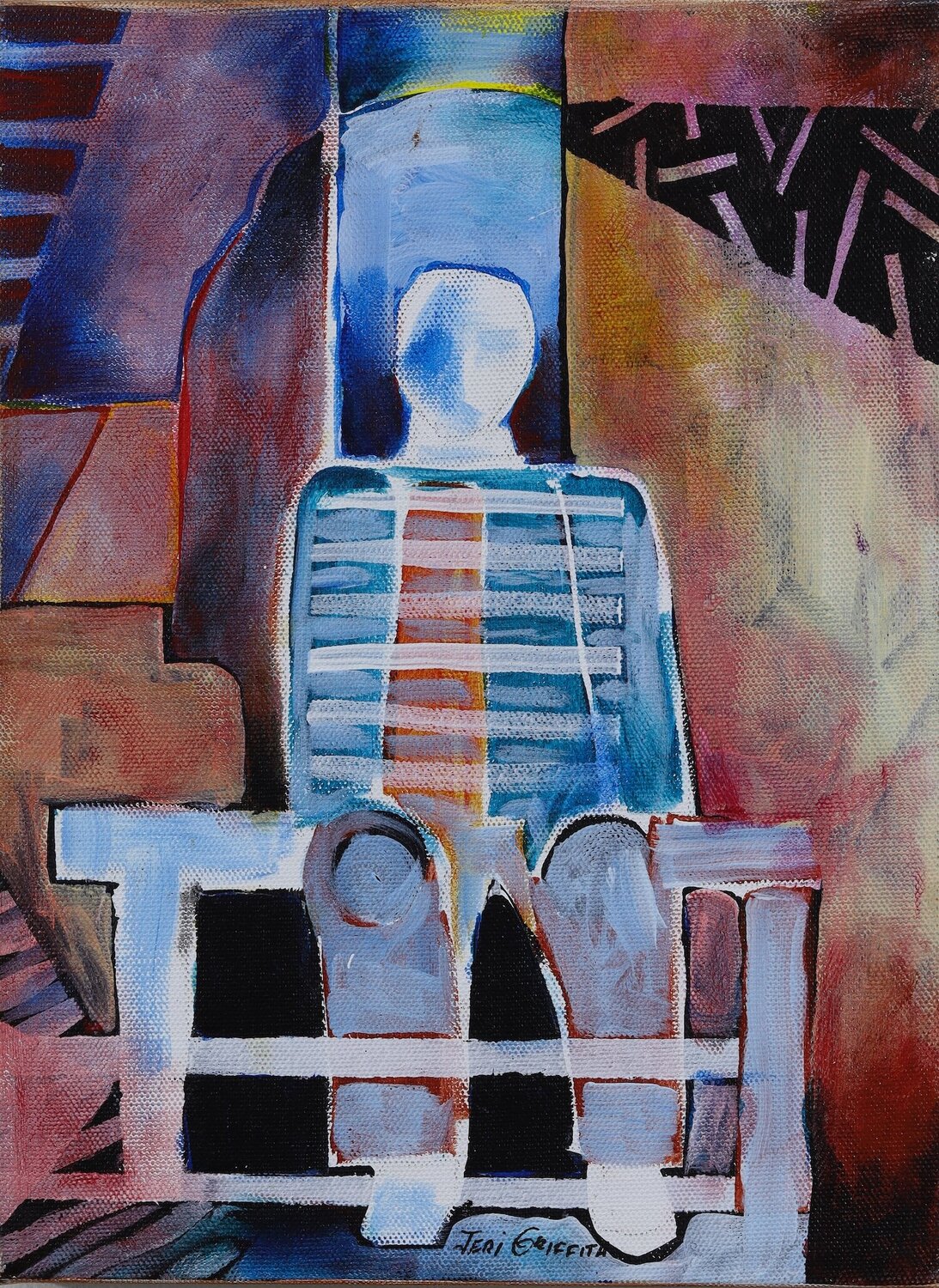 Underground Jeri Griffith Original painting for sale