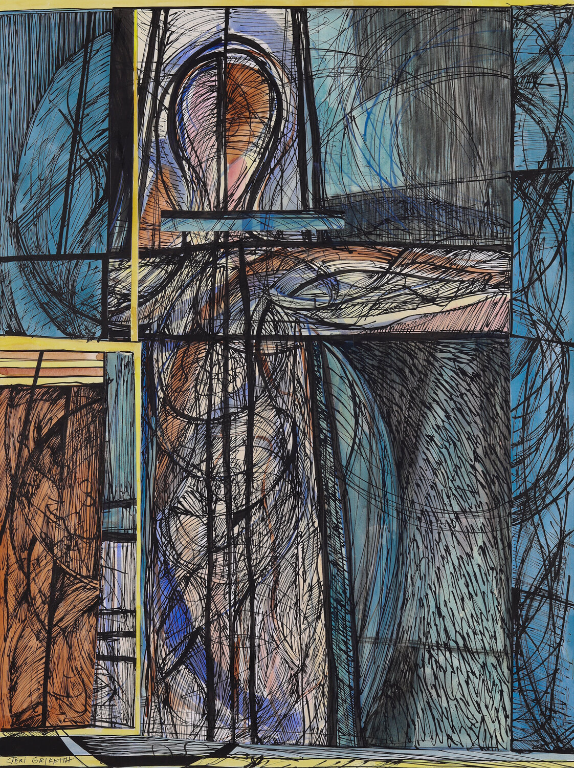 Compositional Conviction Jeri Griffith Original painting for sale