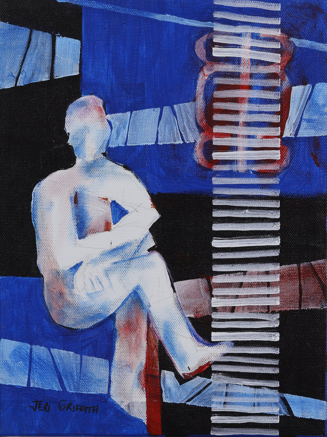 Waiting Jeri Griffith Original painting for sale
