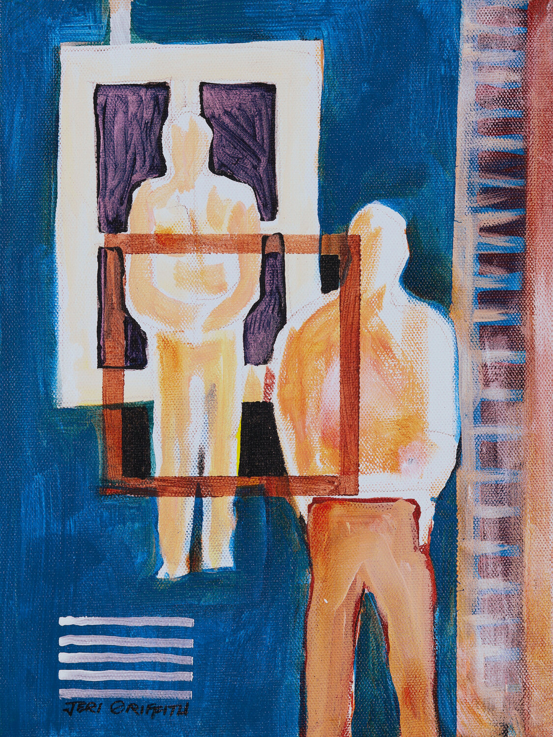 Confrontation Jeri Griffith Original painting for sale