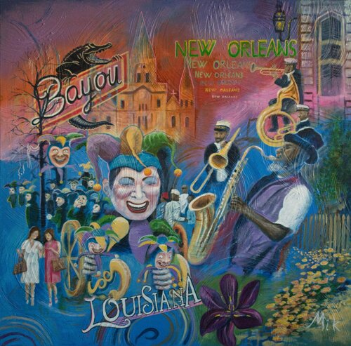 Le monde by Mikel Richard, Painting for Sale on Select