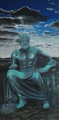 Aristote by Mikel Richard, Painting for Sale on Select