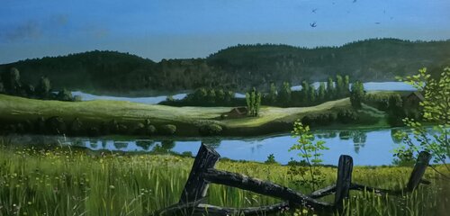 Un air champêtre by Mikel Richard, Painting for Sale on Select