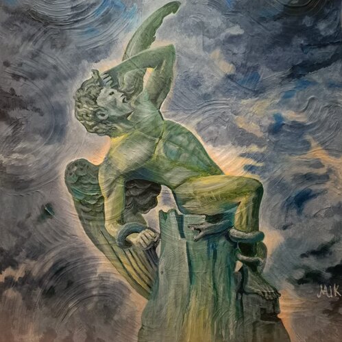 L’ange déchu by Mikel Richard, Painting for Sale on Select