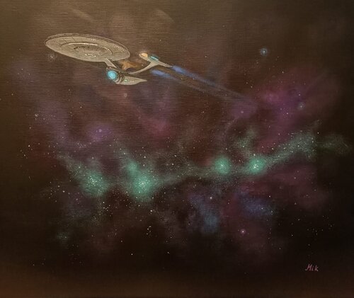 Nouveaux horizons by Mikel Richard, Painting for Sale on Select