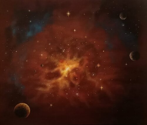 Naissance by Mikel Richard, Painting for Sale on Select