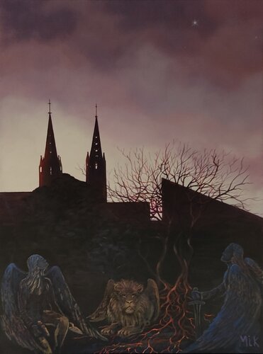 Saint-Pol-de-Léon by Mikel Richard, Painting for Sale on Select