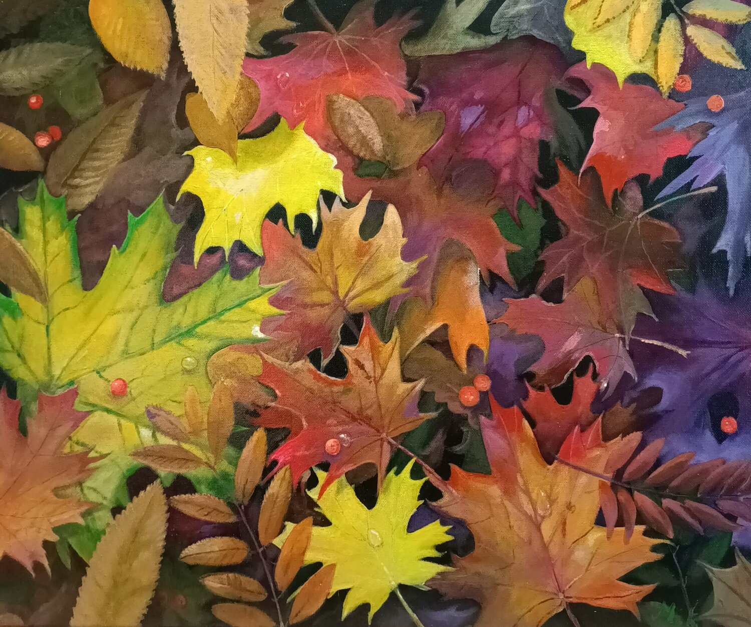 Automne Mikel Richard Original painting for sale