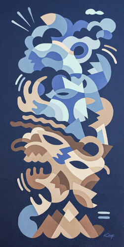Totem Terre - Air by Rimp, Painting for Sale on Select