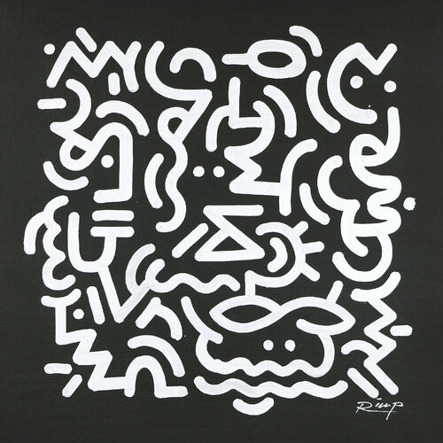 Silver Lines by Rimp, Painting for Sale on Select