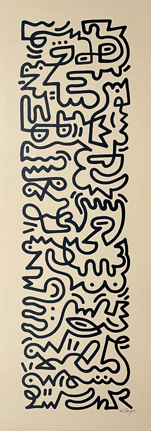 One Line WB135 Rimp Original painting for sale