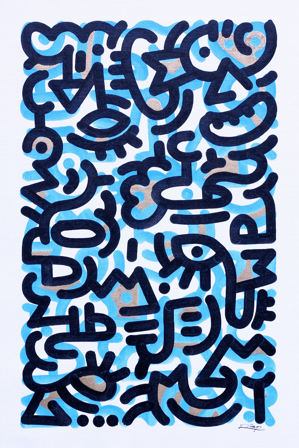 Reflets Rimp Original painting for sale