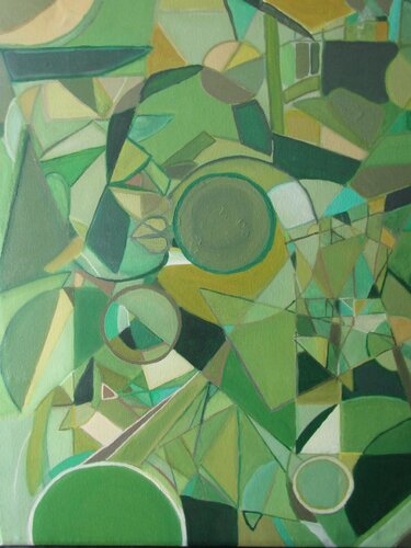 Woman at the Green Market by Zulma Brooks, Painting for Sale on Select