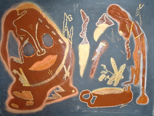 Culture in the Copper Mine by Zulma Brooks, Painting for Sale on Select