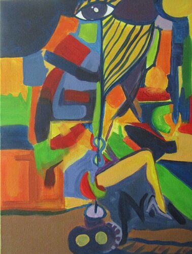 My Beauty, My Complication by Zulma Brooks, Painting for Sale on Select