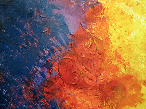Where the Fire meets Void by Zulma Brooks, Painting for Sale on Select
