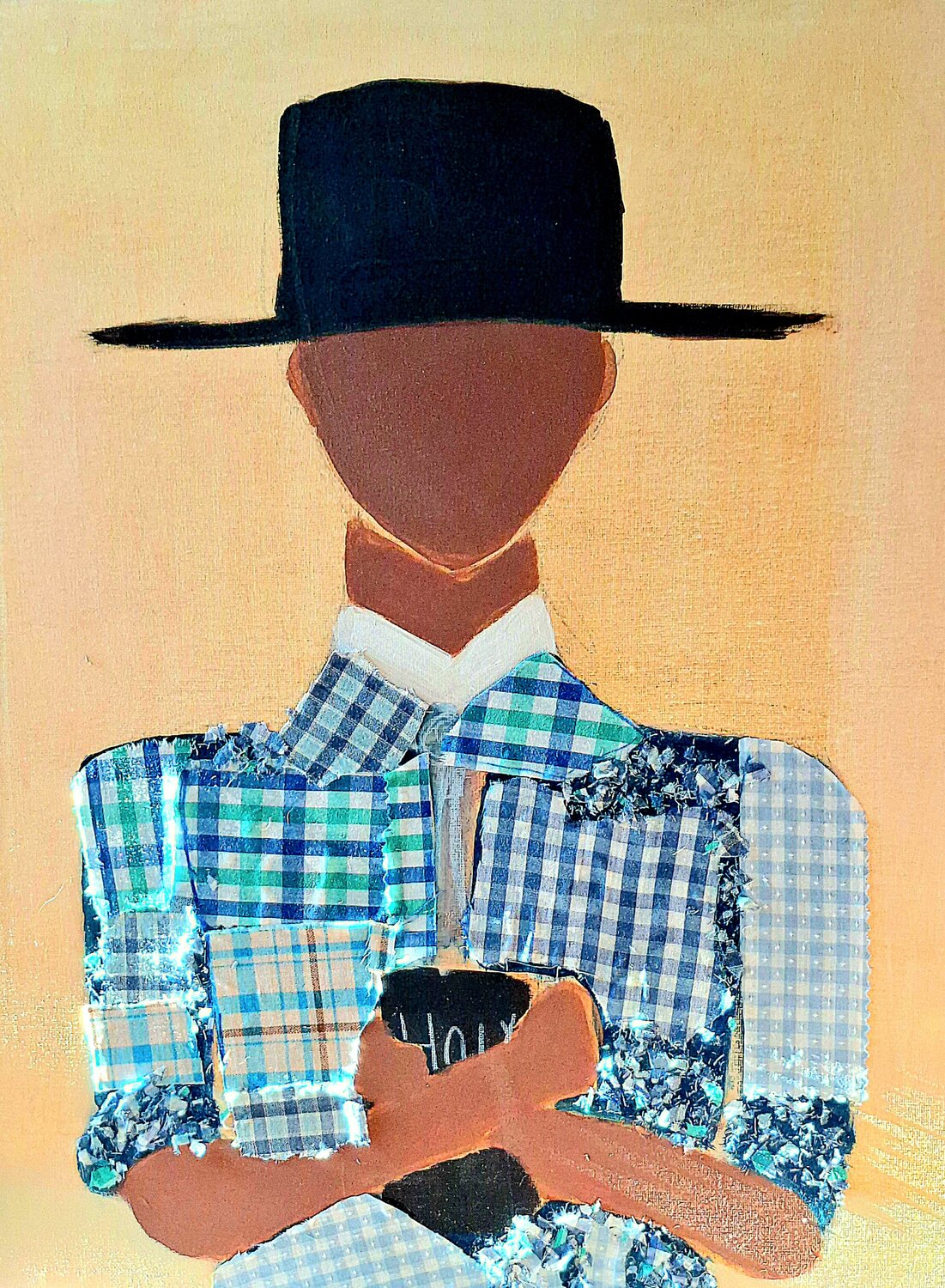 Country Preacher (May I pray for you?) Zulma Brooks Original painting for sale