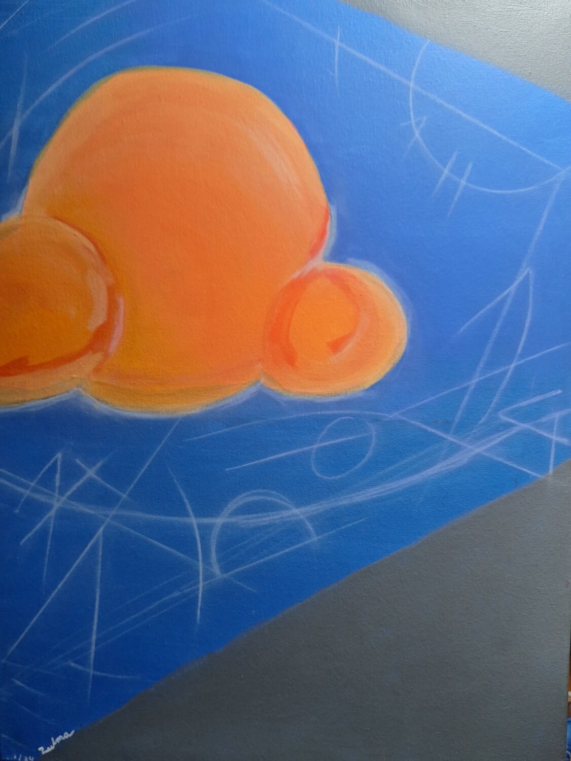 The Architect's Breakfast Zulma Brooks Original painting for sale