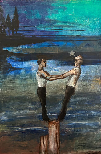 Against the Tide by Cricket, Painting for Sale on Select