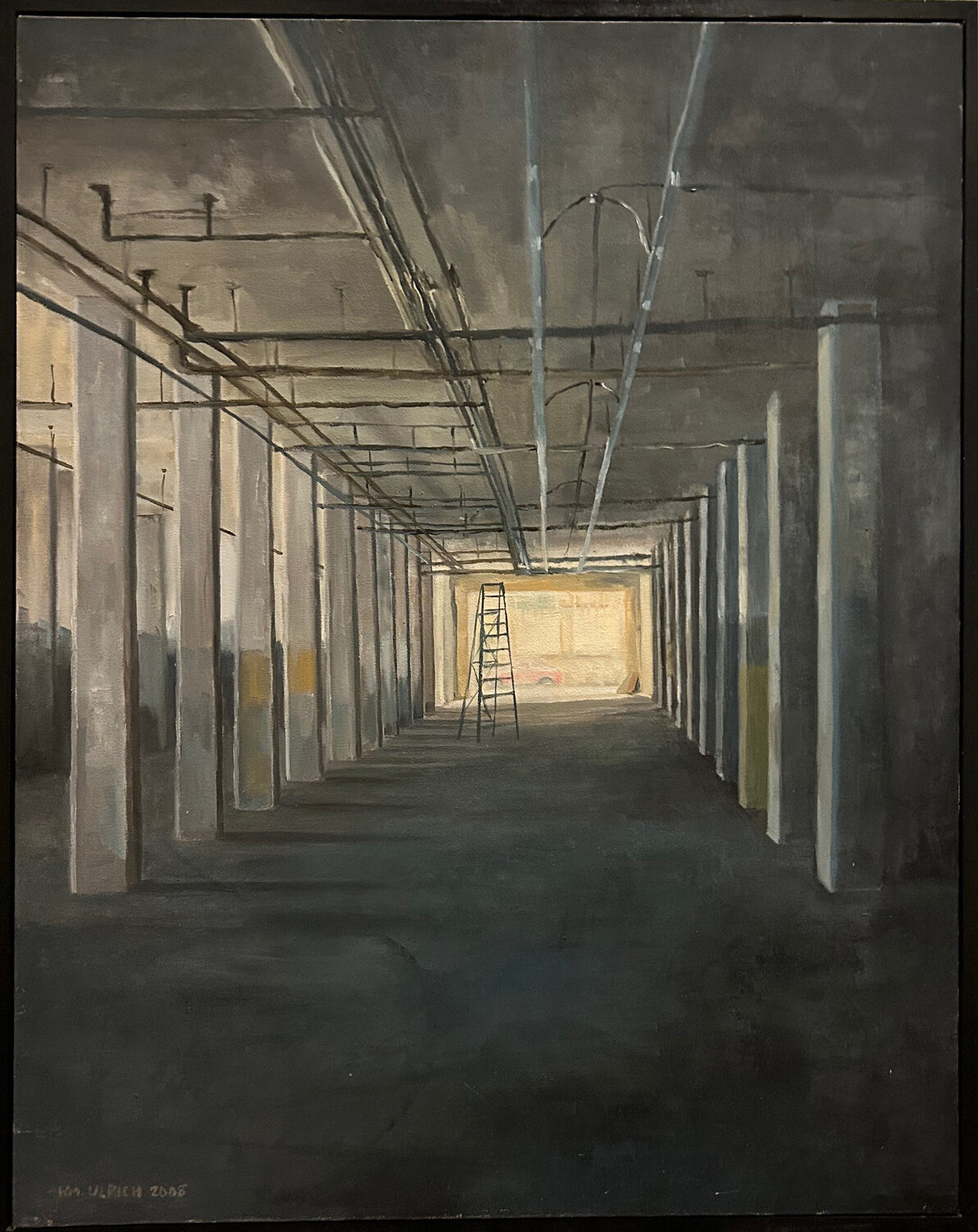 Emptiness in San Francisco Cricket Original painting for sale