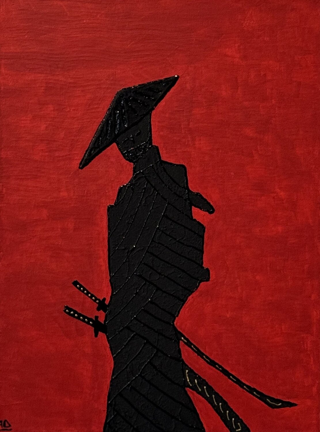 Samurai No. 2 Andreas Duttkowsky Original painting for sale