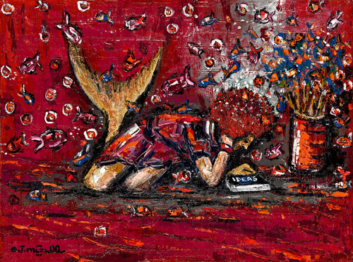 Thinking Over It by Joachim McMillan, Painting for Sale on Select