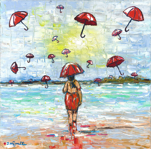 Umbrella Reign by Joachim McMillan, Painting for Sale on Select
