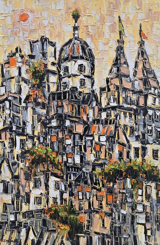 Floral Palace by Joachim McMillan, Painting for Sale on Select