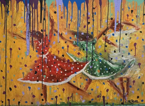 Women in Motion by Joachim McMillan, Painting for Sale on Select
