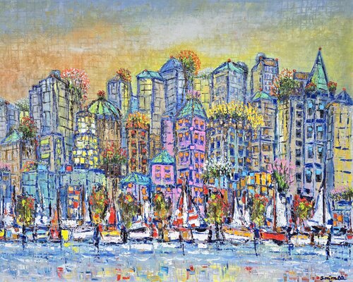 Urban Petals by Joachim McMillan, Painting for Sale on Select